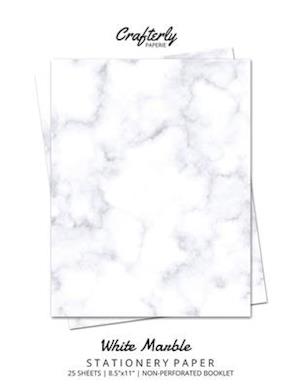 White Marble Stationery Paper