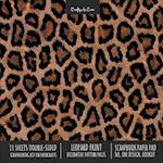 Leopard Print Scrapbook Paper Pad 8x8 Scrapbooking Kit for Cardmaking Gifts, DIY Crafts, Printmaking, Papercrafts, Decorative Pattern Pages 