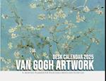 Van Gogh Artwork Desk Calendar 2025