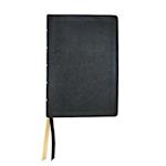 NASB Large Print Wide Margin - Black Cowhide