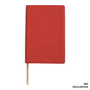 Legacy Standard Bible, Handy Size Paste-Down Red Faux Leather Red Letter