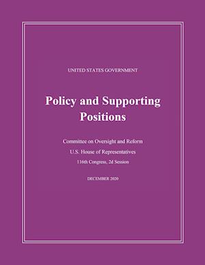 United States Government Policy and Supporting Positions (Plum Book) 2020