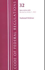 Code of Federal Regulations, Title 32 National Defense 630-699, Revised as of July 1, 2022