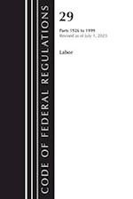 Code of Federal Regulations, Title 29 Labor/OSHA 1926, Revised as of July 1, 2023