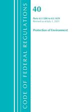 Code of Federal Regulations, Title 40 Protection of the Environment 63.1200-63.1439, Revised as of July 1, 2021