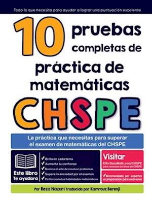 10 pruebas completas de práctica de matemáticas CHSPE