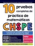 10 pruebas completas de práctica de matemáticas CHSPE