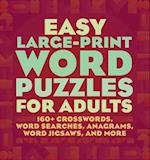 Easy Large-Print Word Puzzles for Adults
