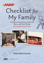 Aba/AARP Checklist for My Family