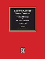 Vestry Minutes of St. Paul's Parish, Chowan County, North Carolina, 1701-1776 (2nd Edition)