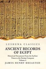 Ancient Records of Egypt Historical Documents From the Earliest Times to the Persian Conquest Volume 4 