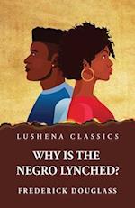 Why Is the Negro Lynched? 