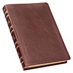 KJV Holy Bible, Thinline Large Print Premium Full Grain Leather Red Letter Edition - Thumb Index & Ribbon Marker, King James Version, Tan