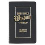 God's Daily Wisdom for Men 365 Devotions Faux Leather