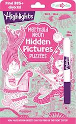 Mermaid Neon Hidden Pictures Puzzles