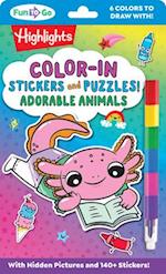 Adorable Animal Hidden Pictures Sticker Puzzles