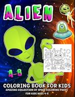 Space And Aliens Coloring Book