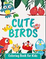 Cute Birds Coloring Book for Kids