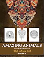 Amazing Animals Grown-ups Coloring Book
