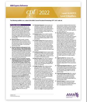 CPT Express Reference Coding Card 2022