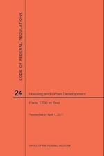 Code of Federal Regulations Title 24, Housing and Urban Development, Parts 1700-End, 2017