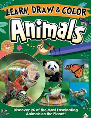 Learn, Draw & Color Animals