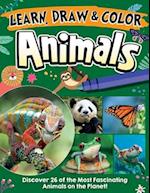 Learn, Draw & Color Animals