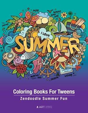 Coloring Books For Tweens: Zendoodle Summer Fun: Ocean Colouring Pages For Boys & Girls of All Ages, Tweens, Intricate Zentangle Drawings For Stress R