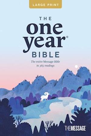 The One Year Bible Msg, Large Print Thinline Edition (Softcover)