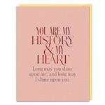 6-Pack Elizabeth Gilbert You Are My History and My Heart Card