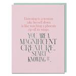 6-Pack Elizabeth Gilbert You Are A Magnificent Creature Card