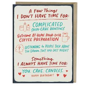 6-Pack Em & Friends You Cake Candles Birthday Greeting Cards