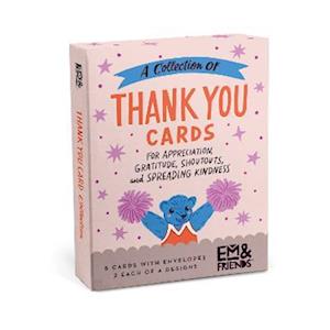 Em & Friends Boxed Thank You Cards, Box of 8 Assorted