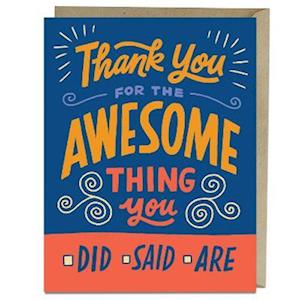 6-Pack Em & Friends Awesome Thank You Cards