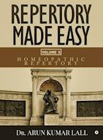 Repertory Made Easy Volume 3: Homeopathic Repertory 