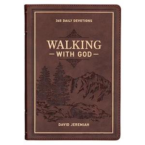 Devotional Walking with God Large Print Faux Leather