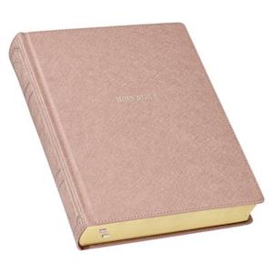 KJV Large Print Note-Taking Bible Mauve Faux Leather