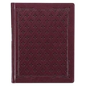 KJV Large Print Note-Taking Bible Burgandy Faux Leather