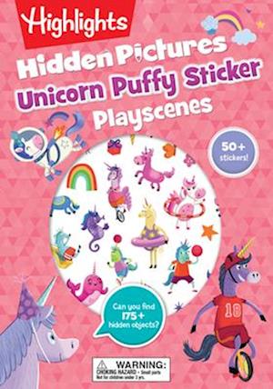 Unicorn Hidden Pictures Puffy Sticker Playscenes