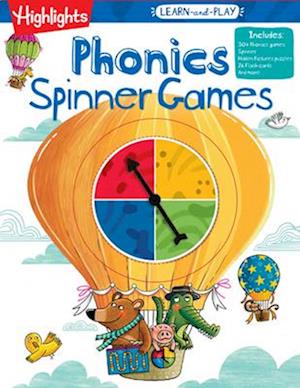 Kindergarten Learn-And-Play Phonics Spinner Games