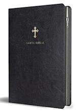 Santa Biblia Rvr 1960 - Letra Grande, Símil Piel, Negra, Con Cremallera E Imágenes de Tierra Santa