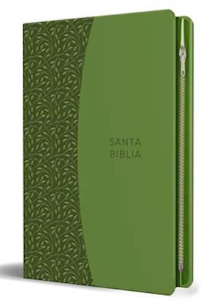 Santa Biblia Rvr 1960 - Letra Grande, Símil Piel, Verde, Con Cremallera E Imágenes de Tierra Santa