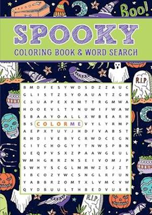 Spooky Coloring Book and Word Search