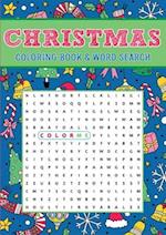 Christmas Coloring Book & Word Search