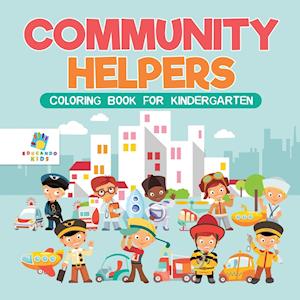 Community Helpers Coloring Book for Kindergarten