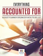 Everything Accounted for Budget Planner Organizer with to Do List