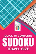 Quick to Complete Sudoku Travel Size