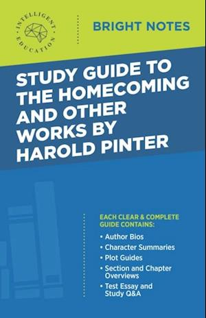 Study Guide to The Homecoming and Other Works by Harold Pinter