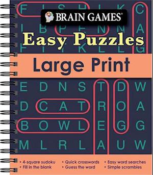 Brain Games - Easy Puzzles - Large Print