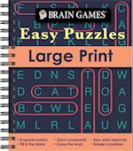 Brain Games - Easy Puzzles - Large Print